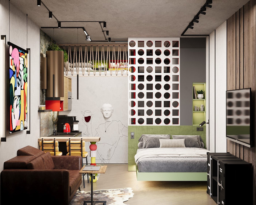 莫斯科“Достижение”综合体25平迷你公寓项目丨俄罗斯莫斯科丨设计师Виктория Ерохина-0