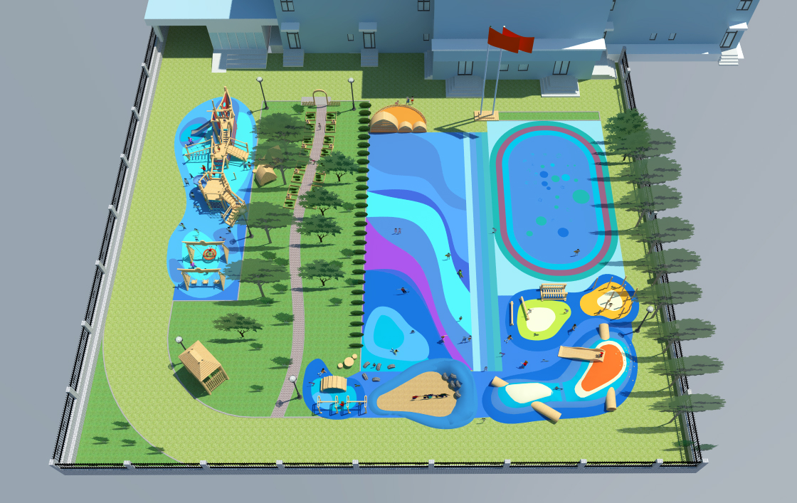 幼儿园户外操场设计-26