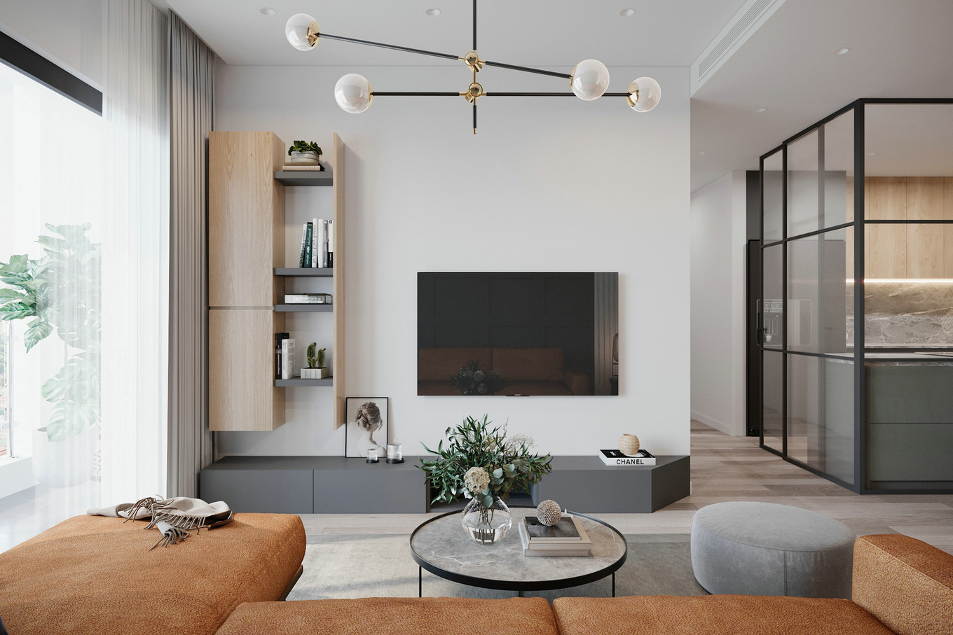 现代清简小公寓-0