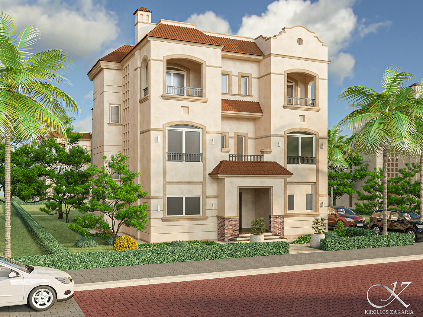 Anastasiya Gushchina丨别墅建筑丨3 Types Of Neo Classic Villa-2