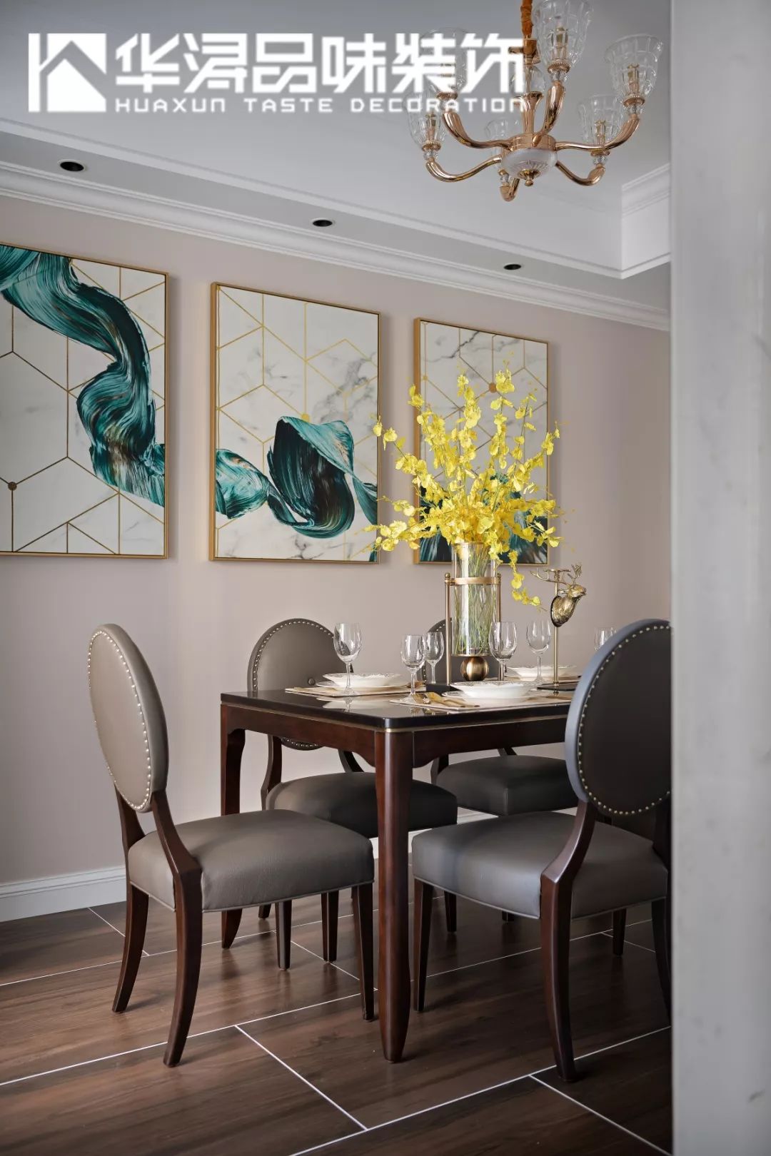 美式轻奢三口之家,流动的溢彩空间设计-38