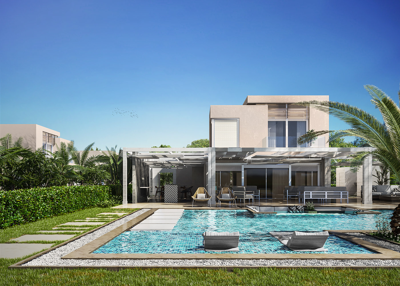 现代简约庭院设计-3