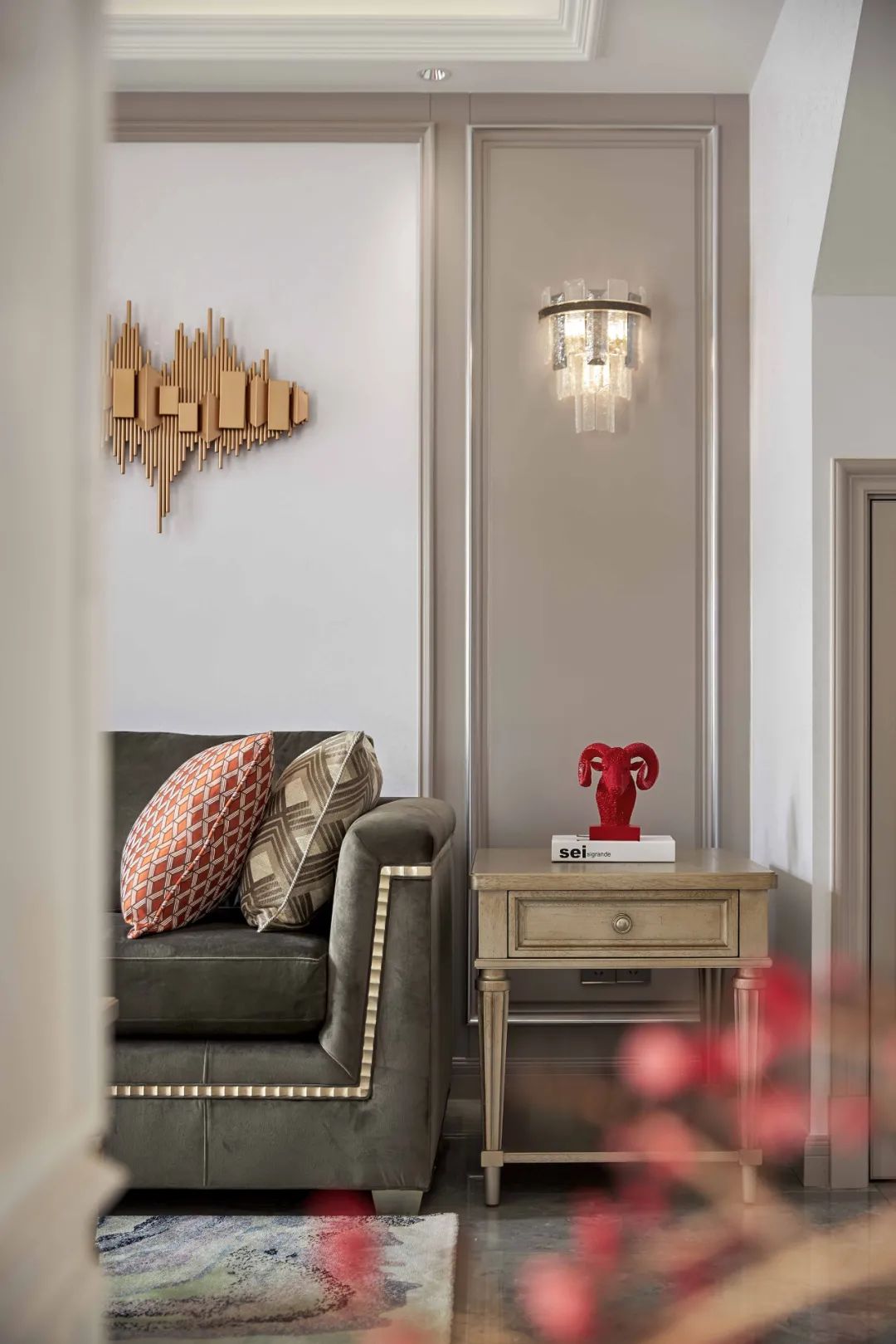 绿地观堂美式轻奢四居室丨中国宁波丨申远空间设计-6