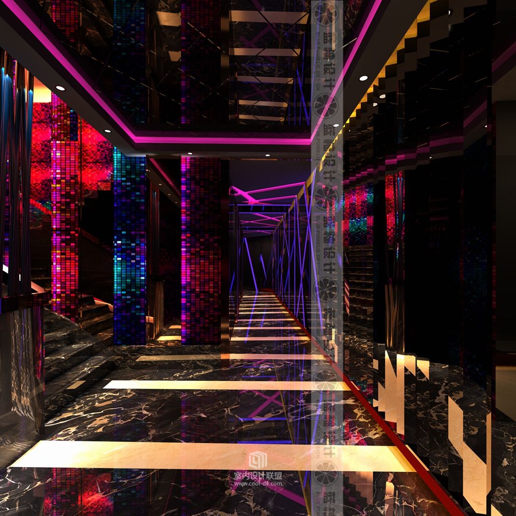 昆明KTV装修设计 KTV装修设计方案  云南KTV设计效果图  KTV装修公司  蓝柚设计设计-4