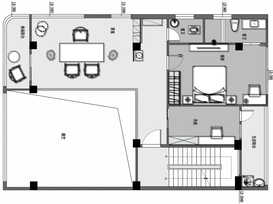 广东潮州 240㎡新中式自建别墅 | 诗意栖居的写实空间-25