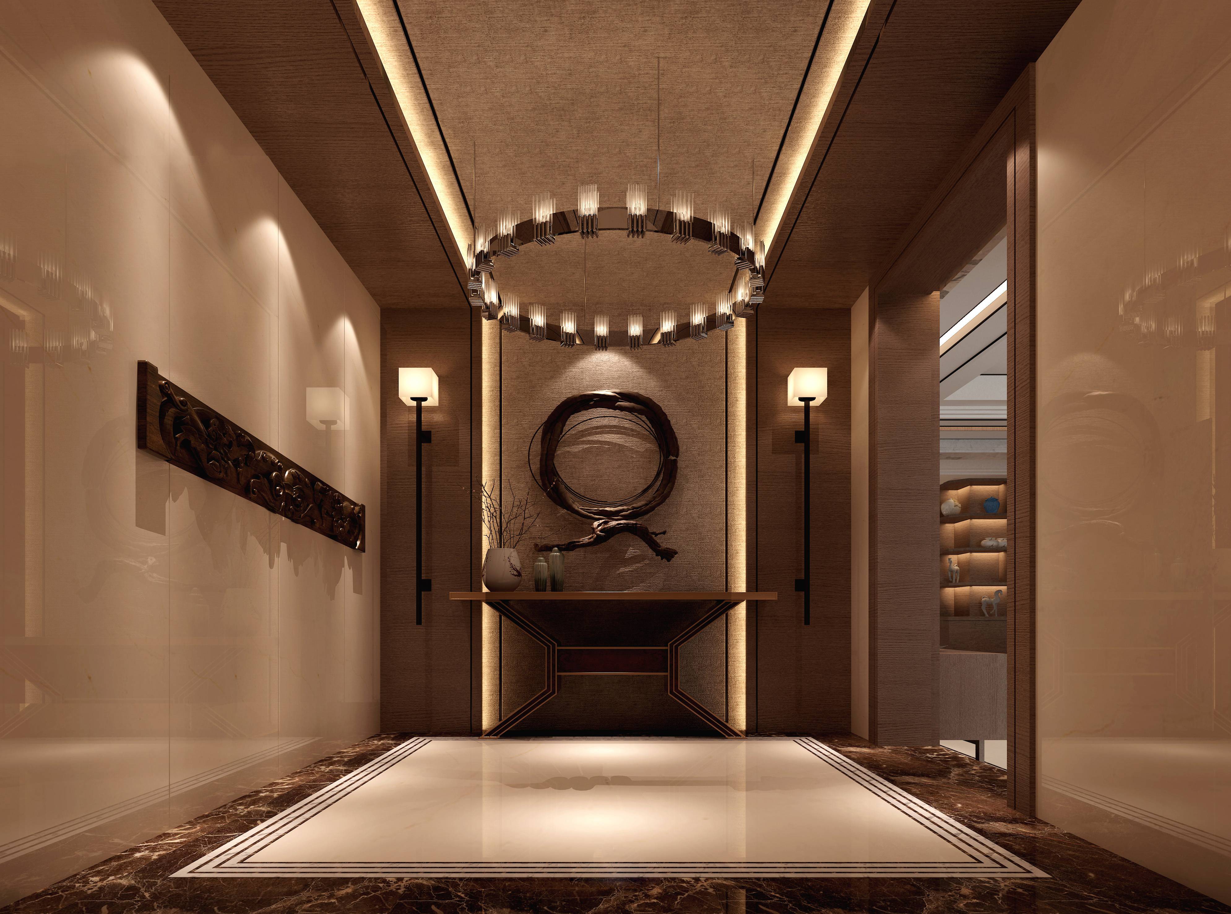 新中式 中式古典 奢华家装别墅样板房-18-21