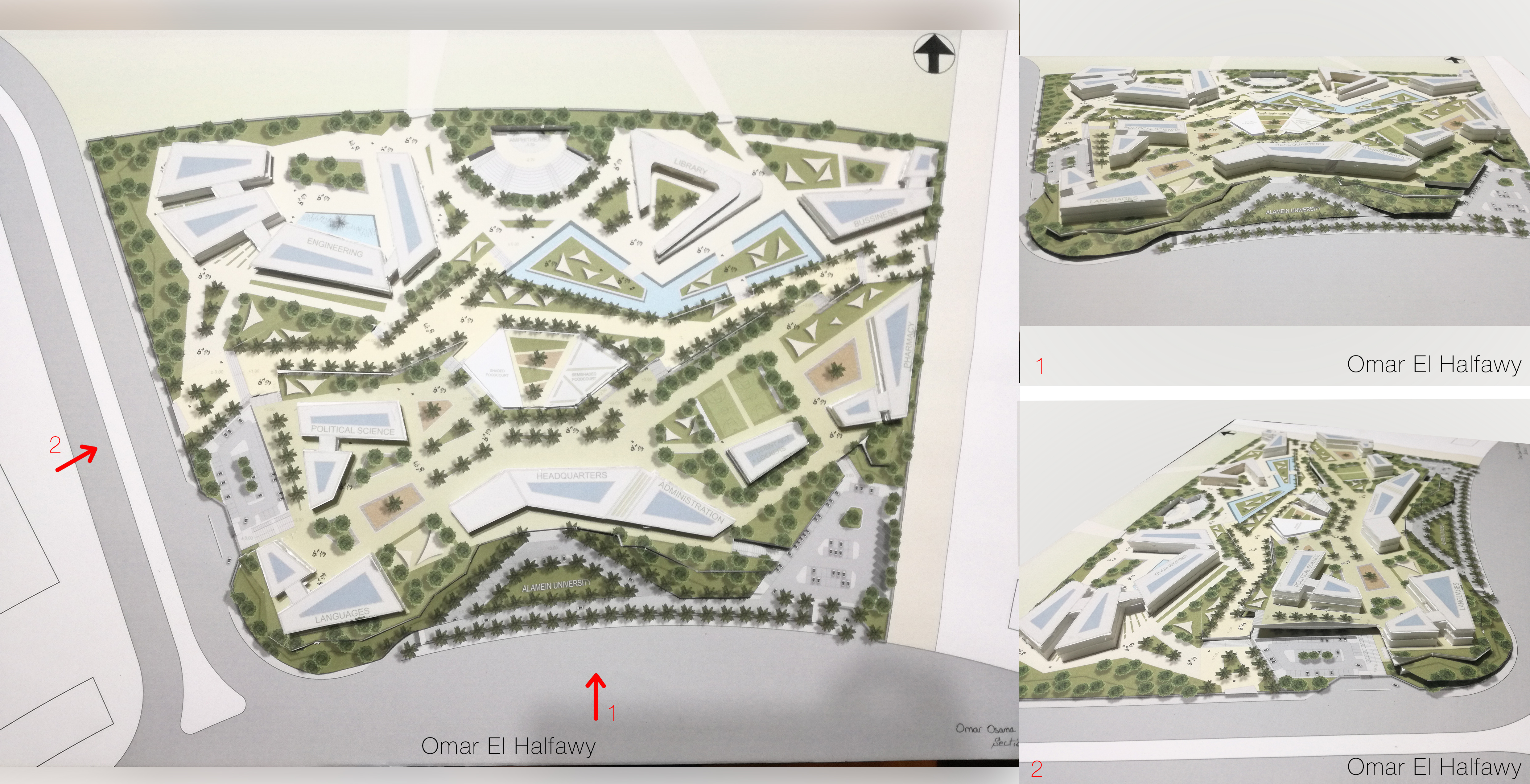ALAMEIN UNIVERSITY（总体规划+工程学院大楼）丨埃及丨艾斯尤特大学建筑系-11