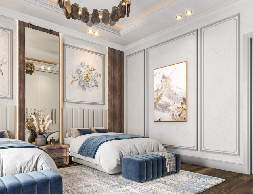 双人卧室设计丨埃及-11