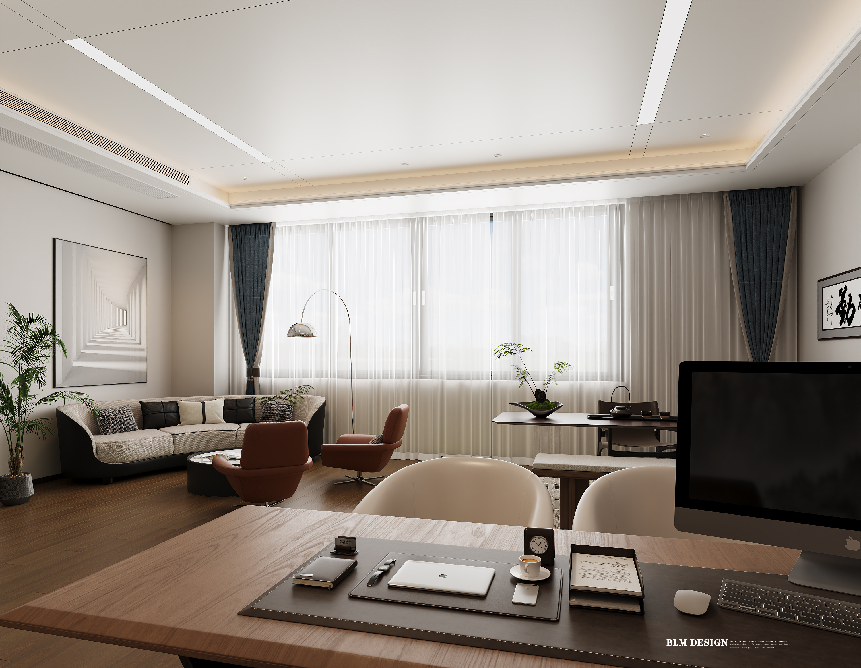 白龙马厂房效果图及家装工装方案设计制作-4