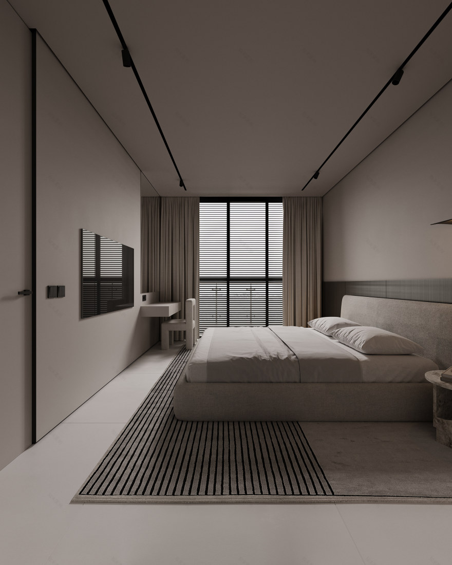 单色开放式公寓丨阿联酋迪拜-29