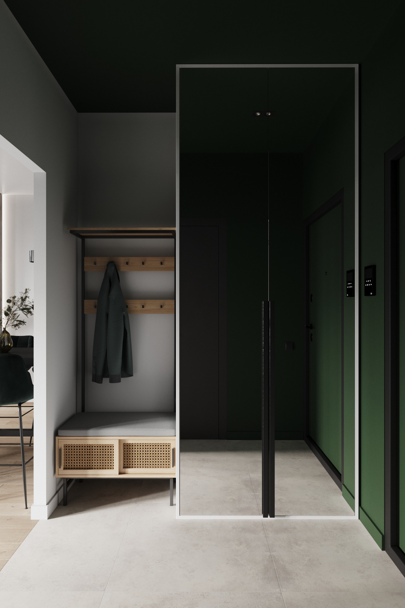 Minimalism apartment - 3D visualization-30