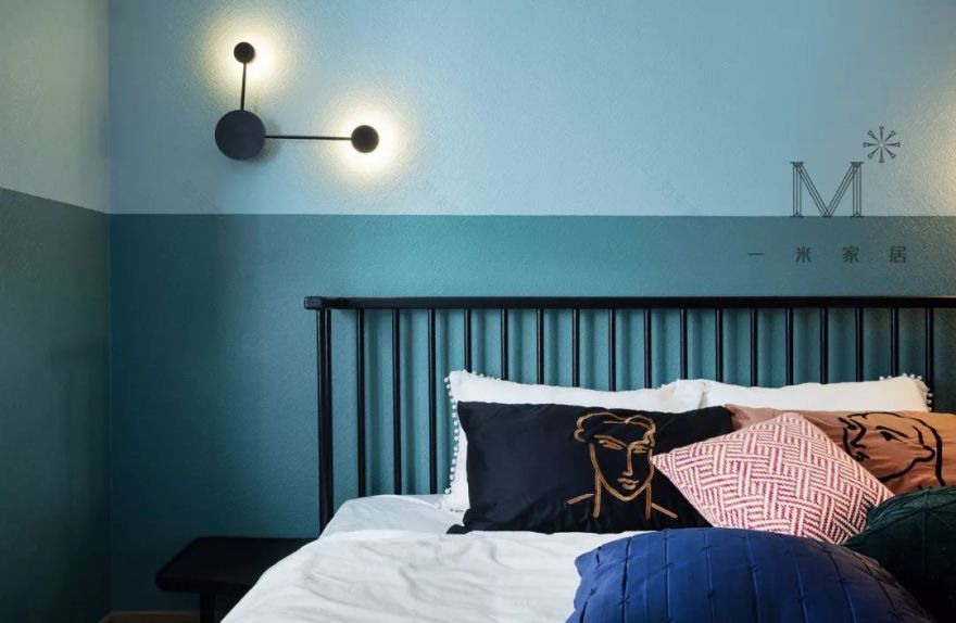 90m²现代北欧小三房,打造小怪兽主题趣味儿童房-40