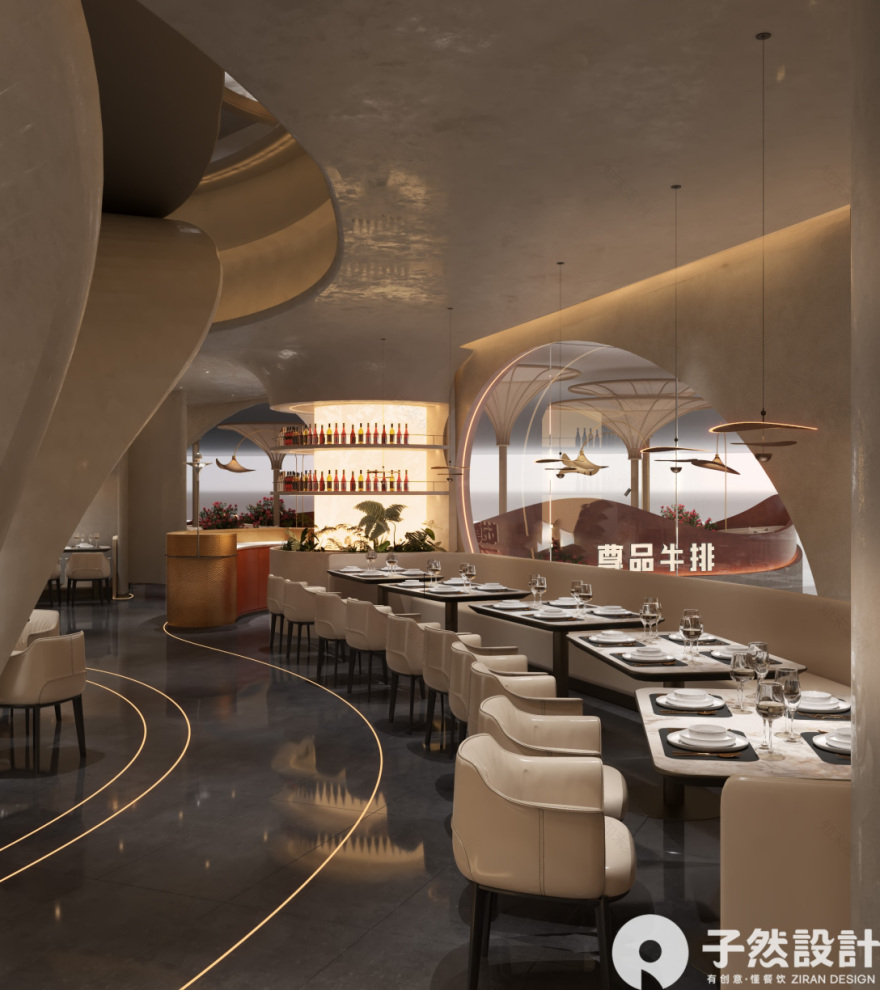尊品牛排·万象城店丨中国南昌丨子然设计-29