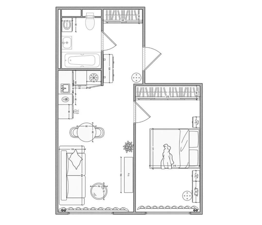 42㎡北欧小公寓丨Svetlana Ryabova-37