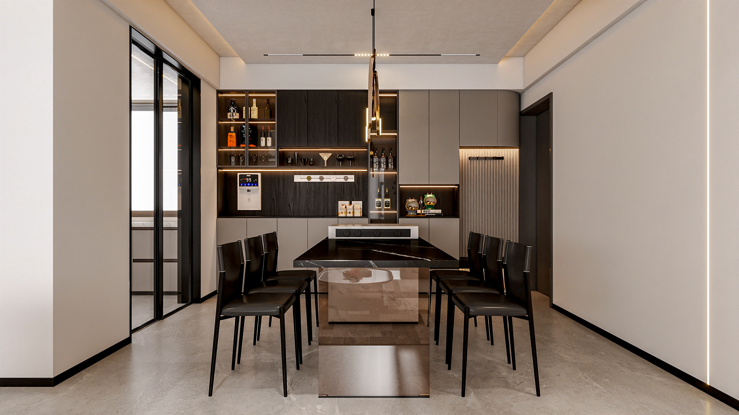 四川成都青白江拦冲新居（132平方现代简约三居室）-11