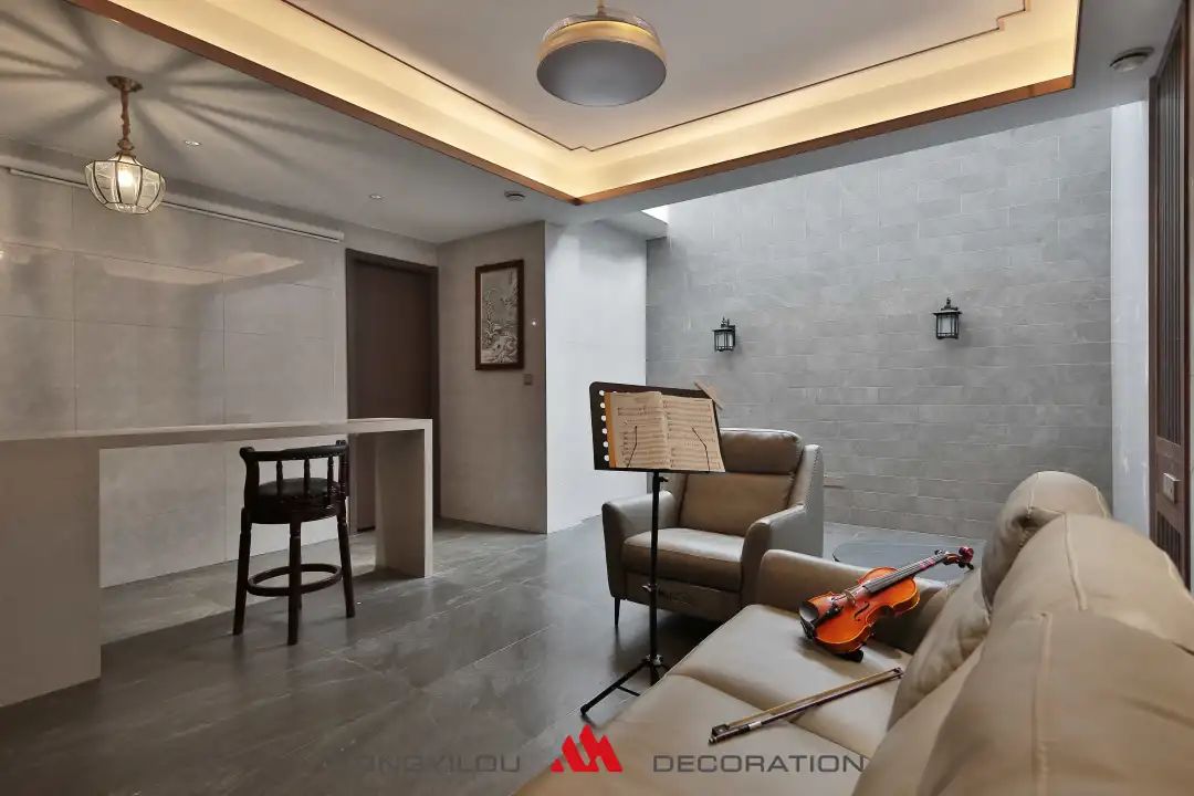 南昌绿地卢塞恩新中式别墅丨中国南昌丨丛一楼装饰-35