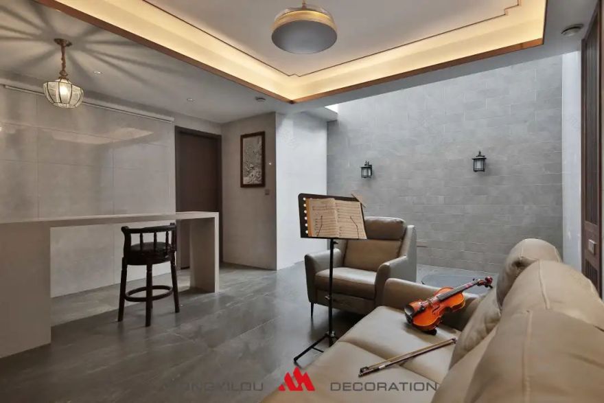 南昌绿地卢塞恩新中式别墅丨中国南昌丨丛一楼装饰-35