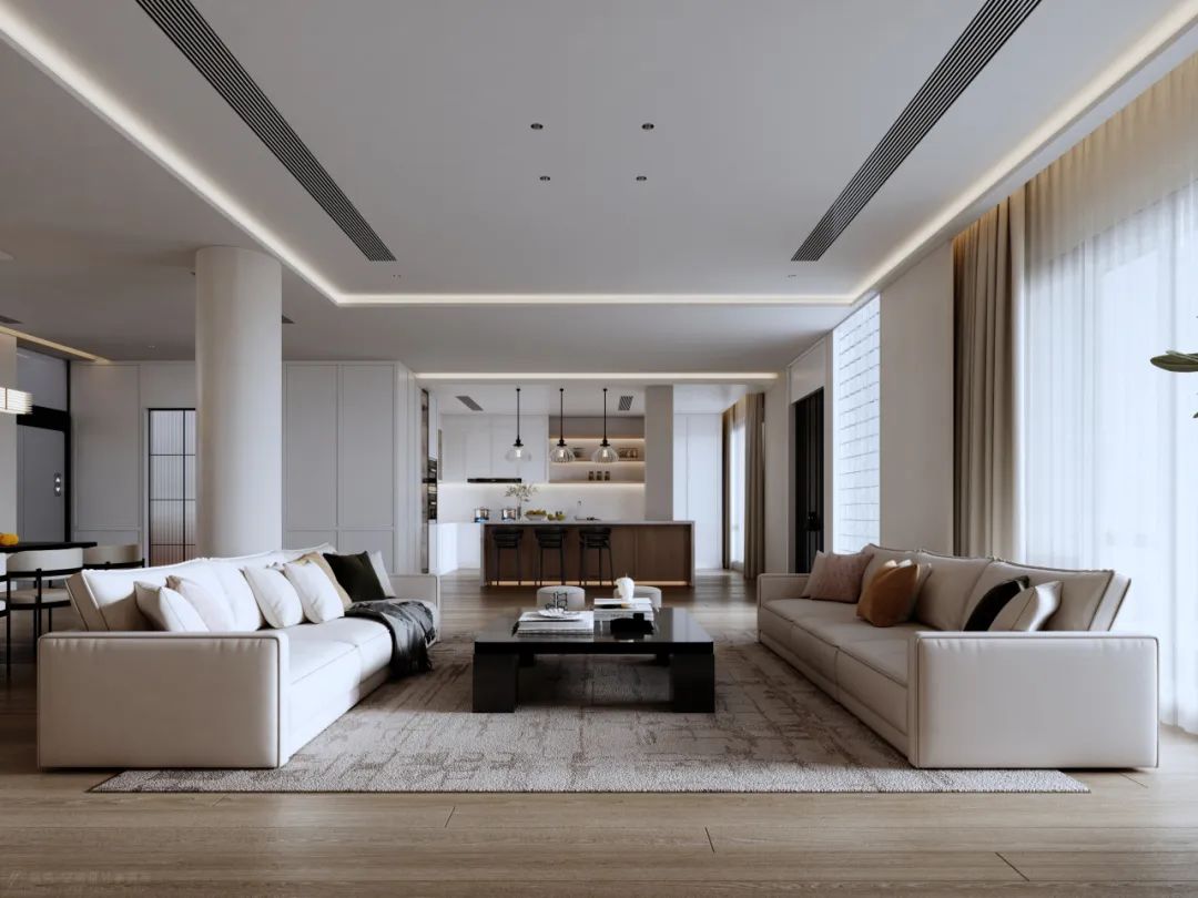 480㎡现代美式丨碧桂园丨中国湖南丨纵向·空间设计-7