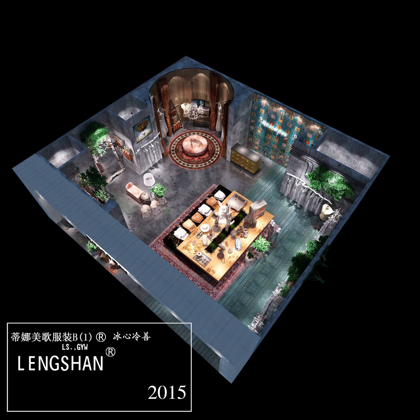 深圳无影空间设计打造蒂娜美歌服装旗舰店-11