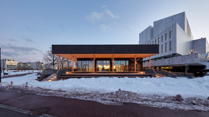 赫尔辛基“小芬兰”临时会议中心——以森林为灵感,展现芬兰国家特质-0