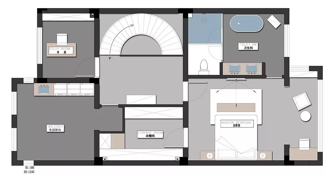 468㎡美式轻奢别墅,生活与艺术的完美融合-16