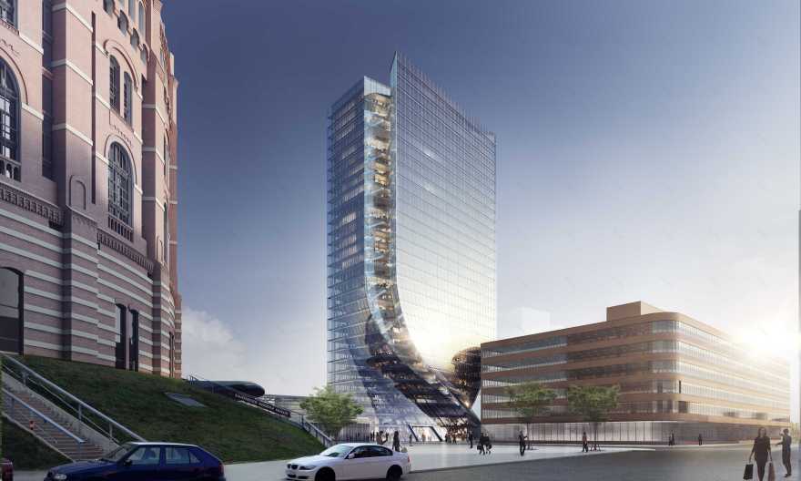 Pichler & Traupmann Architekten ZT GmbH 的"Gate 2 Tower"设计,打造和谐高层建筑与城市关系-0