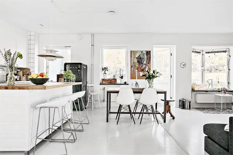 温馨雅致家庭公寓 | 禅意满满的白色与木色空间-3