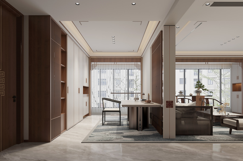碧桂园揽湖苑下沉设计 | 一楼新中式负一层现代极简-7