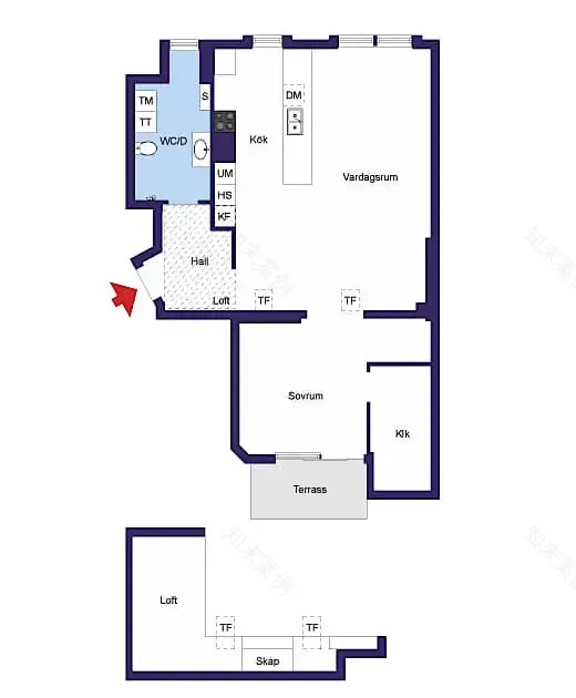 古城砖下的温暖城市公寓-29