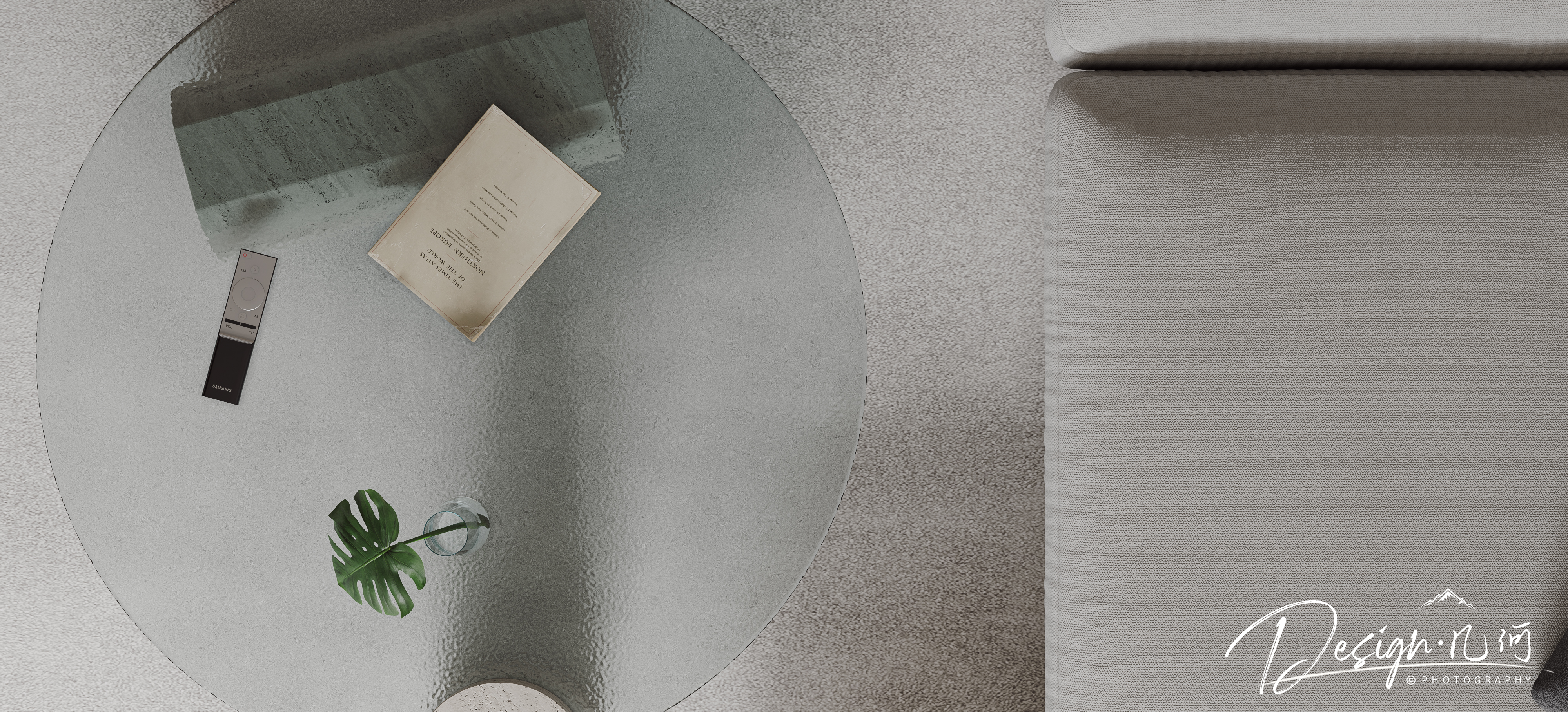 几何空间视觉表现 | 华润瑞府现代极简纯色客餐厅-20