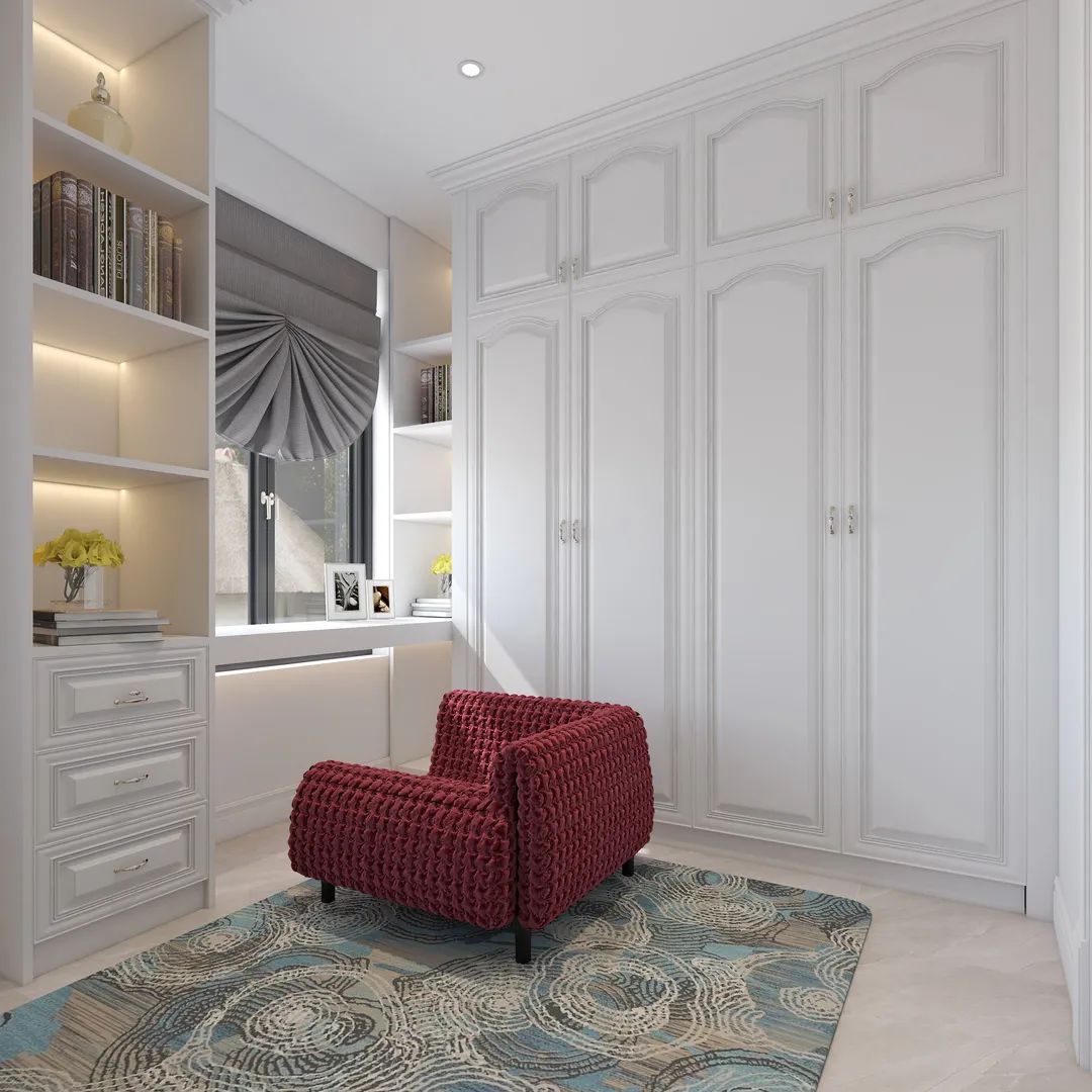 都会湾小区欧式小户型设计丨李文昌-35