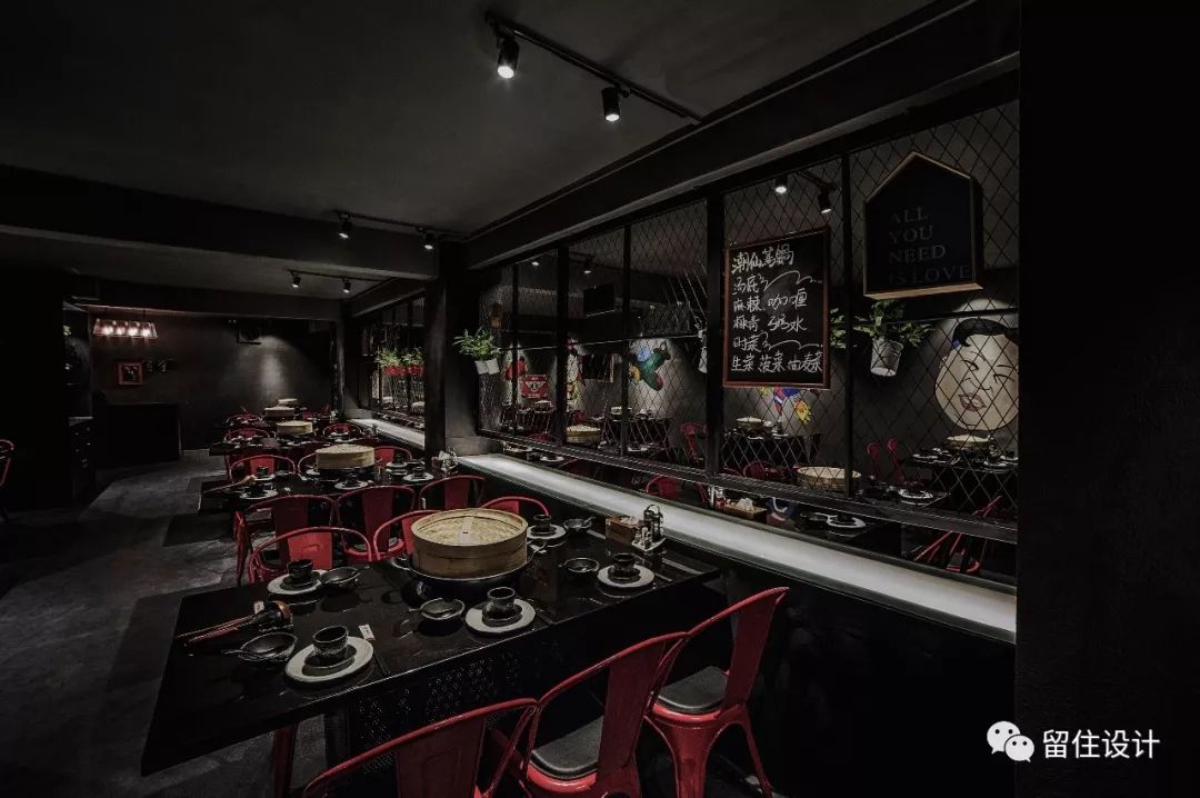 潮仙蒸锅 | 简约工业风的海鲜餐厅设计-18