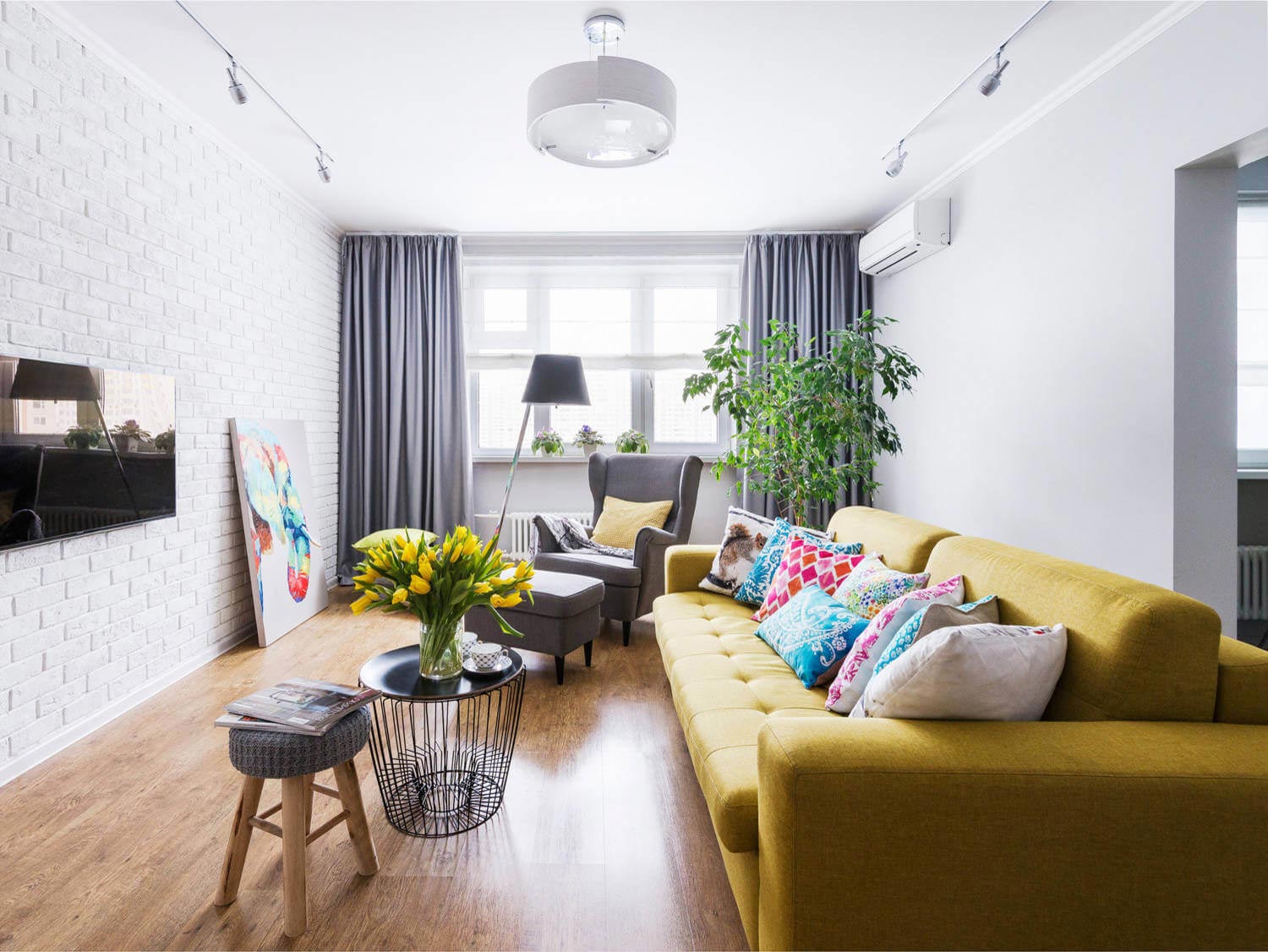 Chic apartment design with a touch of different colors and materials create a warm and cozy home   CAANdesign  Architecture and home design blog-3