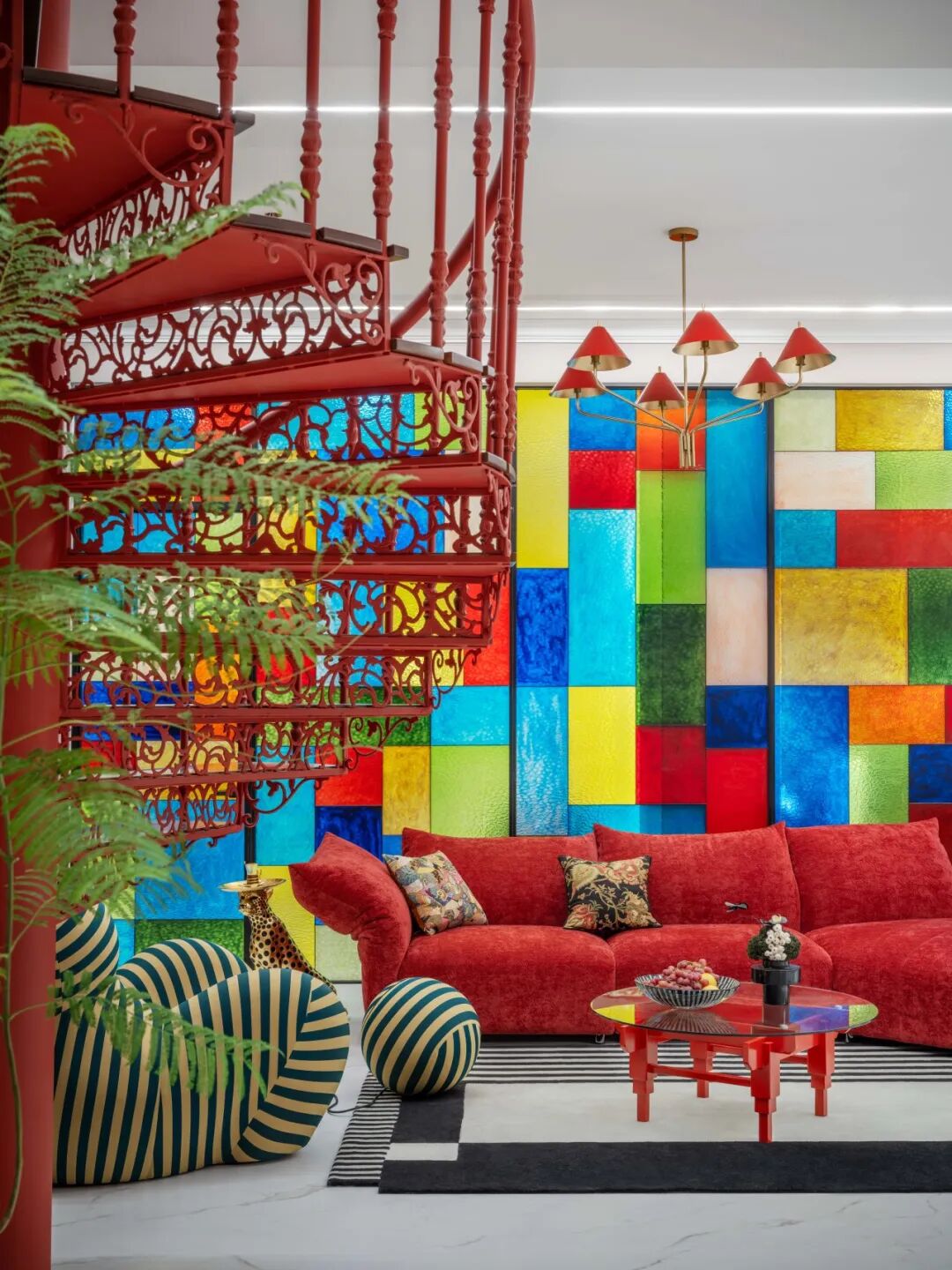 尚层设计院付霞新作|蒙德里安调色盘里的家-22