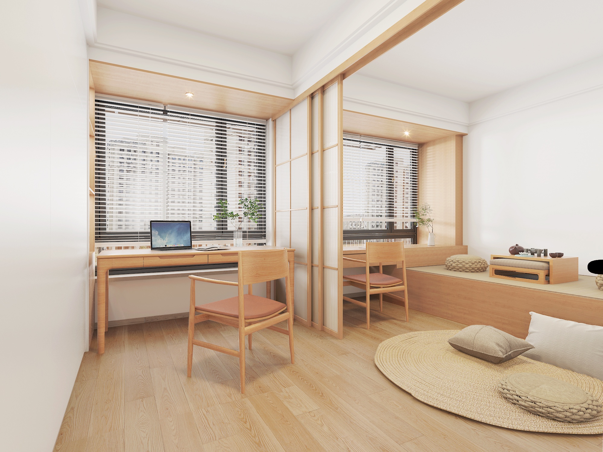 深圳如愿全案设计：布吉可园104㎡，原木质感暖人心-5