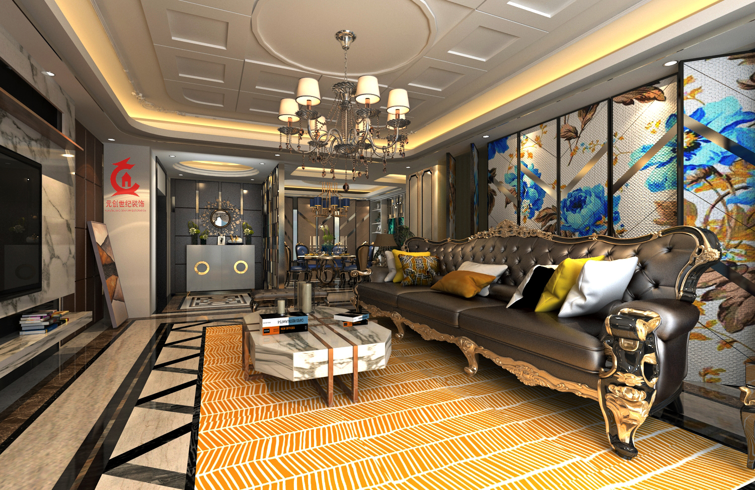 港式奢华150㎡户型-7