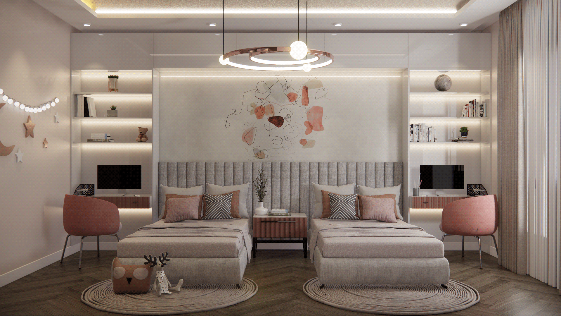 女孩房间丨I N T E G R A T E D + OFFICE-5