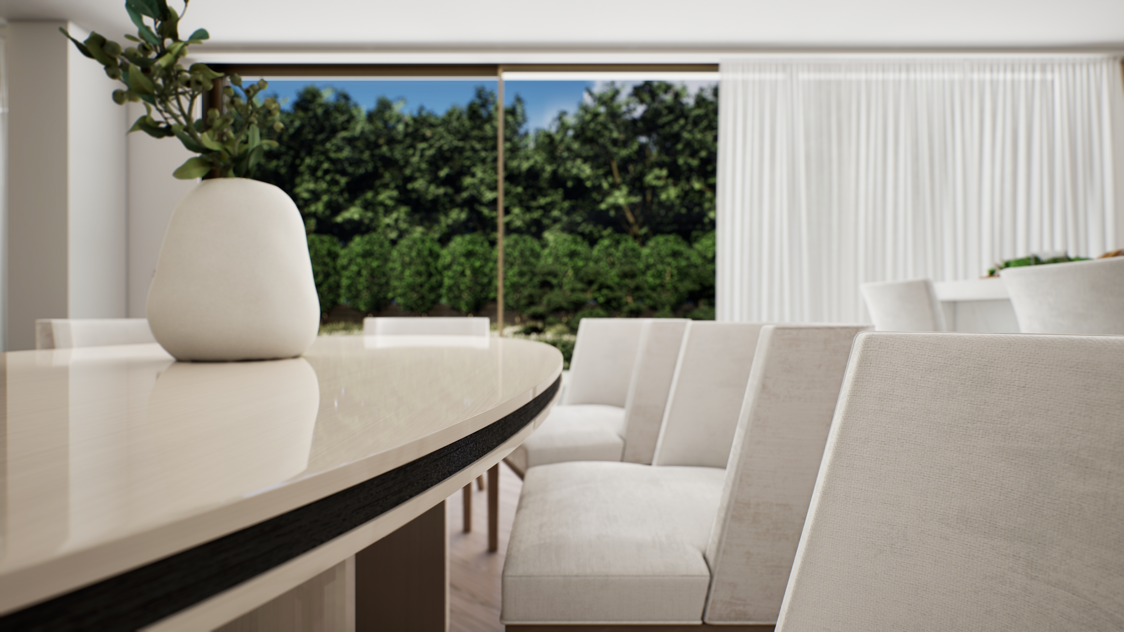 Kitchen & Living Area Visualization — Richmond, UK-18