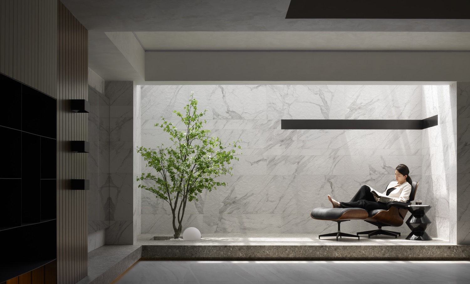 东荷逸品 · 650㎡现代墅居，蕴意于内，隐奢于境！-11