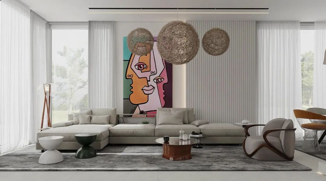 Interiors With Pockets Of Greenery And Modern Staircases-28