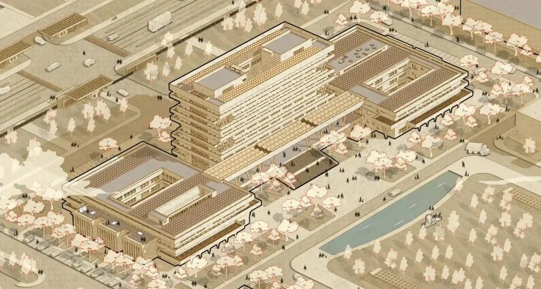 塔里木大学新校区图信中心丨中国阿拉尔丨中国建筑设计研究院-10