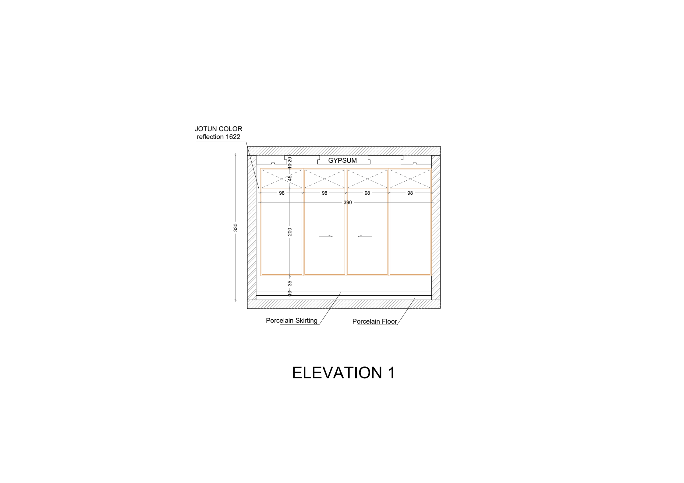 VILLA LIVING AREA WITH KITCHEN - SHOP DRAWING-5