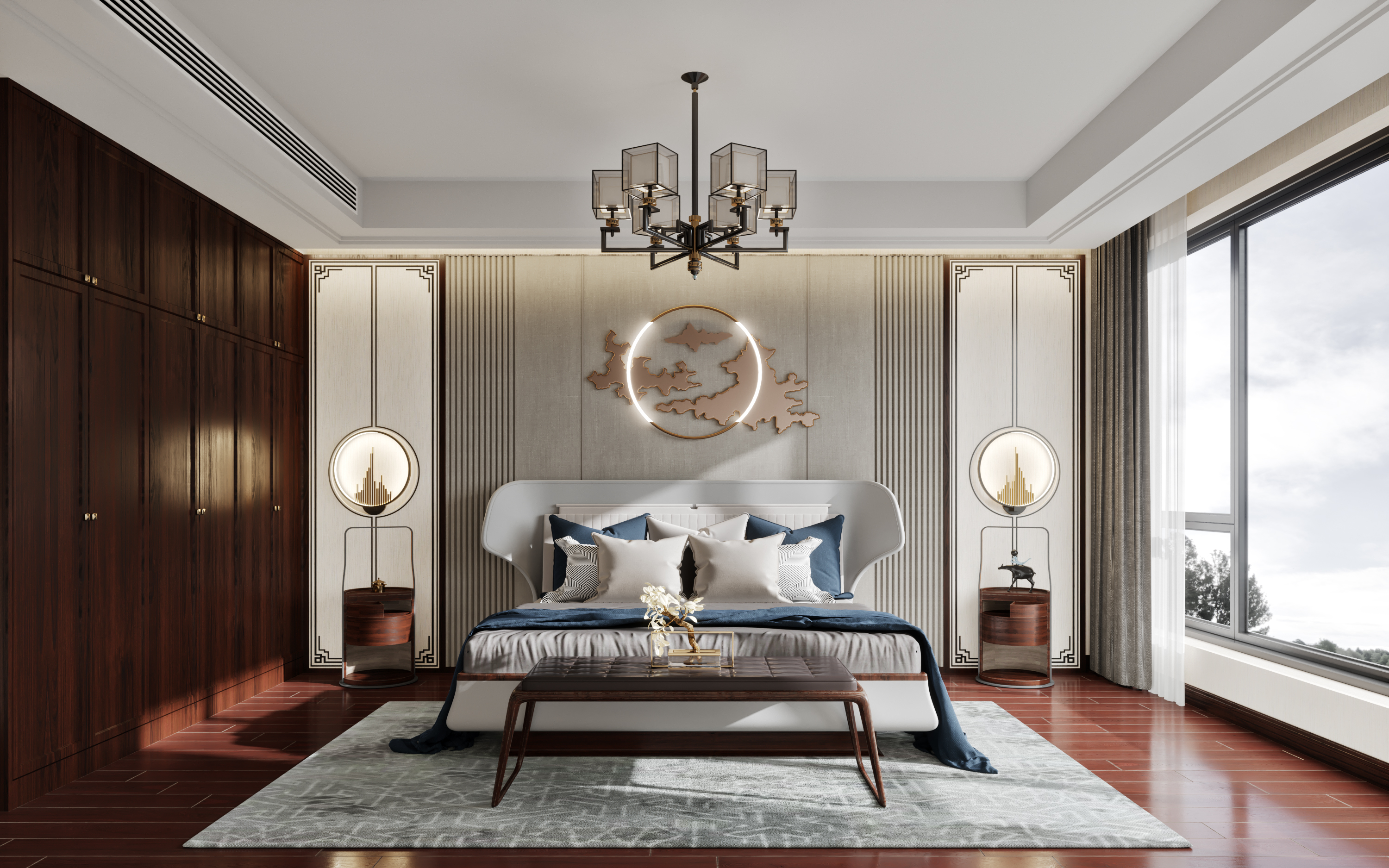 国泰现代城别墅 · 简约中式之美-6