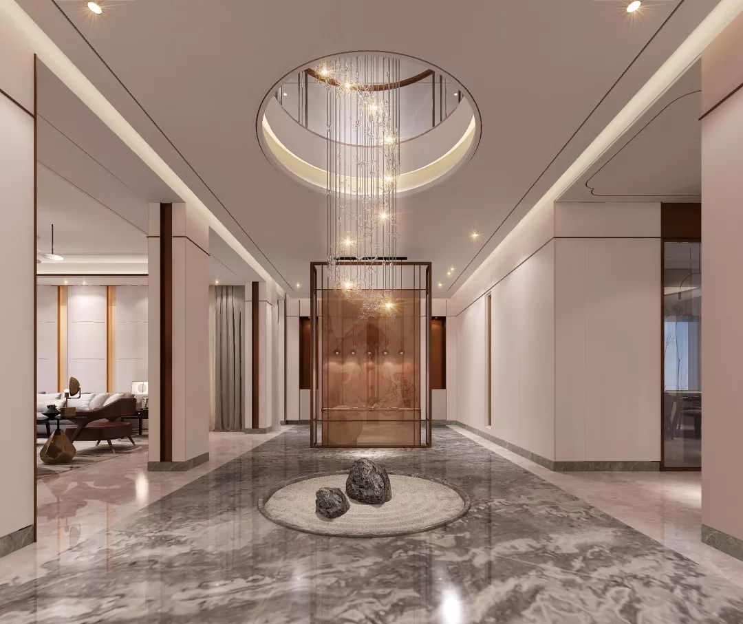 合肥政务区 740㎡新中式别墅设计,打造优雅私宅环境-44