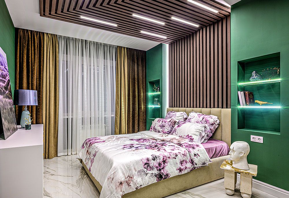 郊区浅色基调且有浓重色彩点缀的住宅室内设计丨俄罗斯莫斯科-21