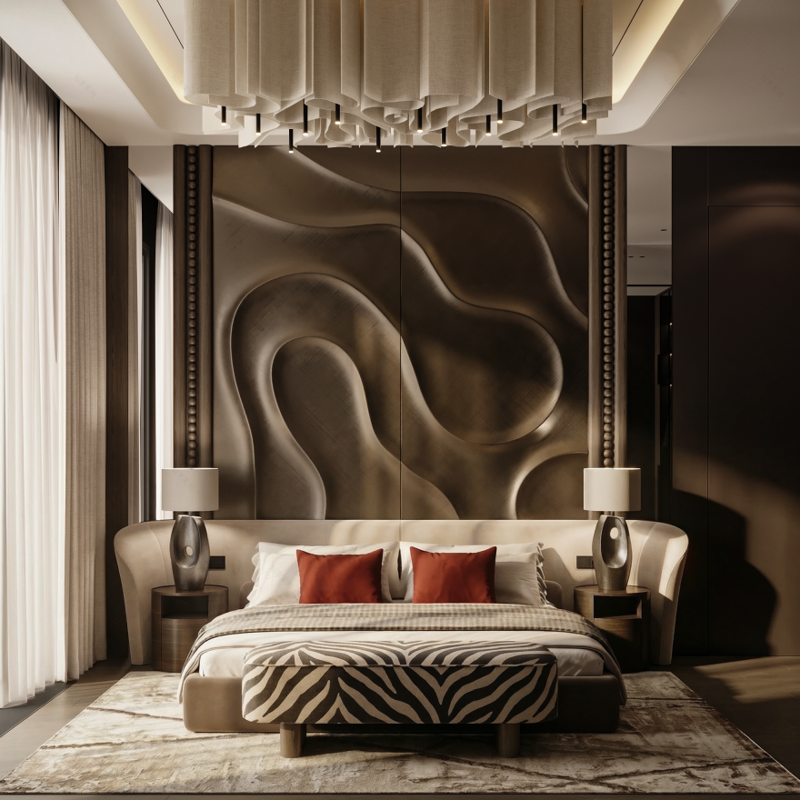 简约卧室丨俄罗斯莫斯科-3