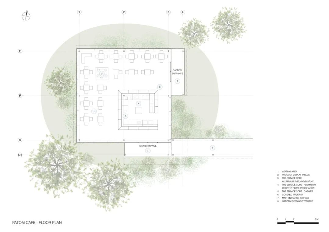 泰国乡村新咖啡馆 | 玻璃与木瓦的生态融合-35