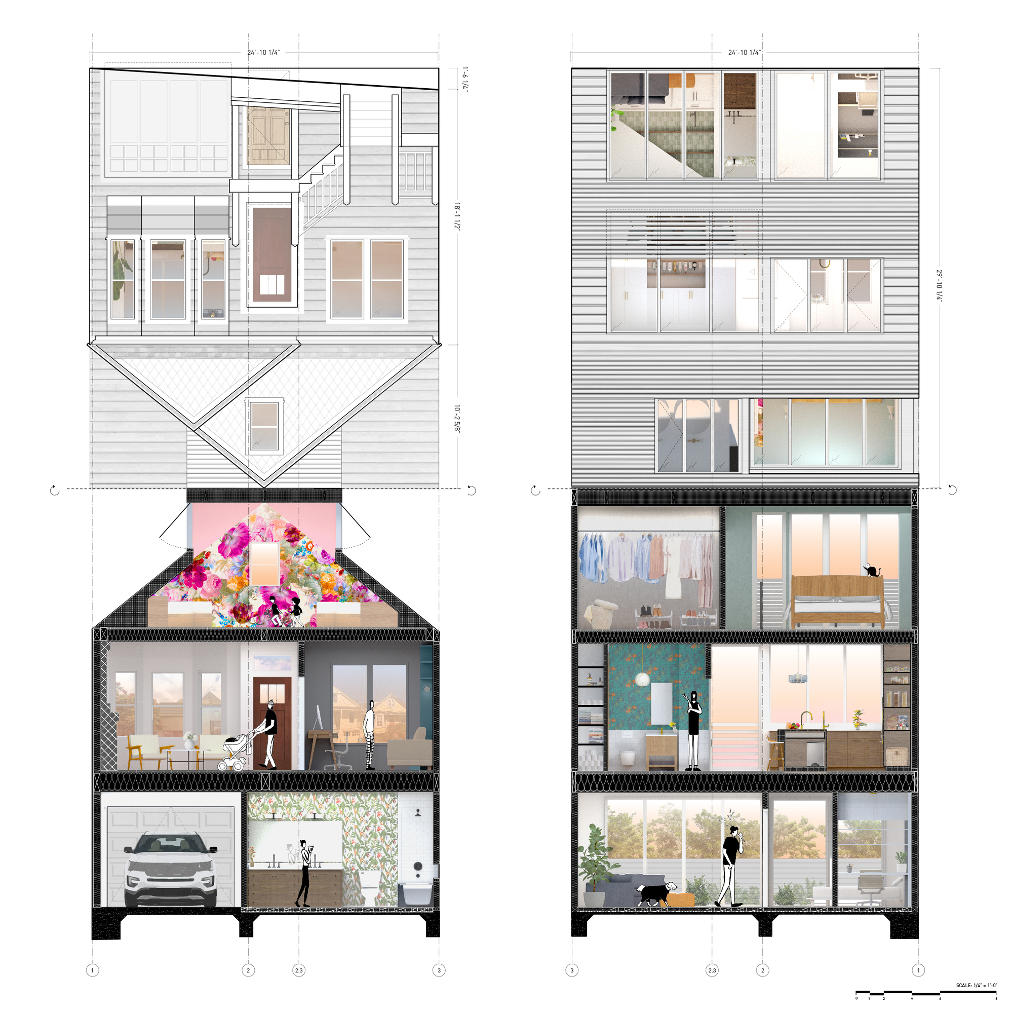 第四堵墙之屋丨美国丨SAW,,Spiegel Aihara Workshop-33