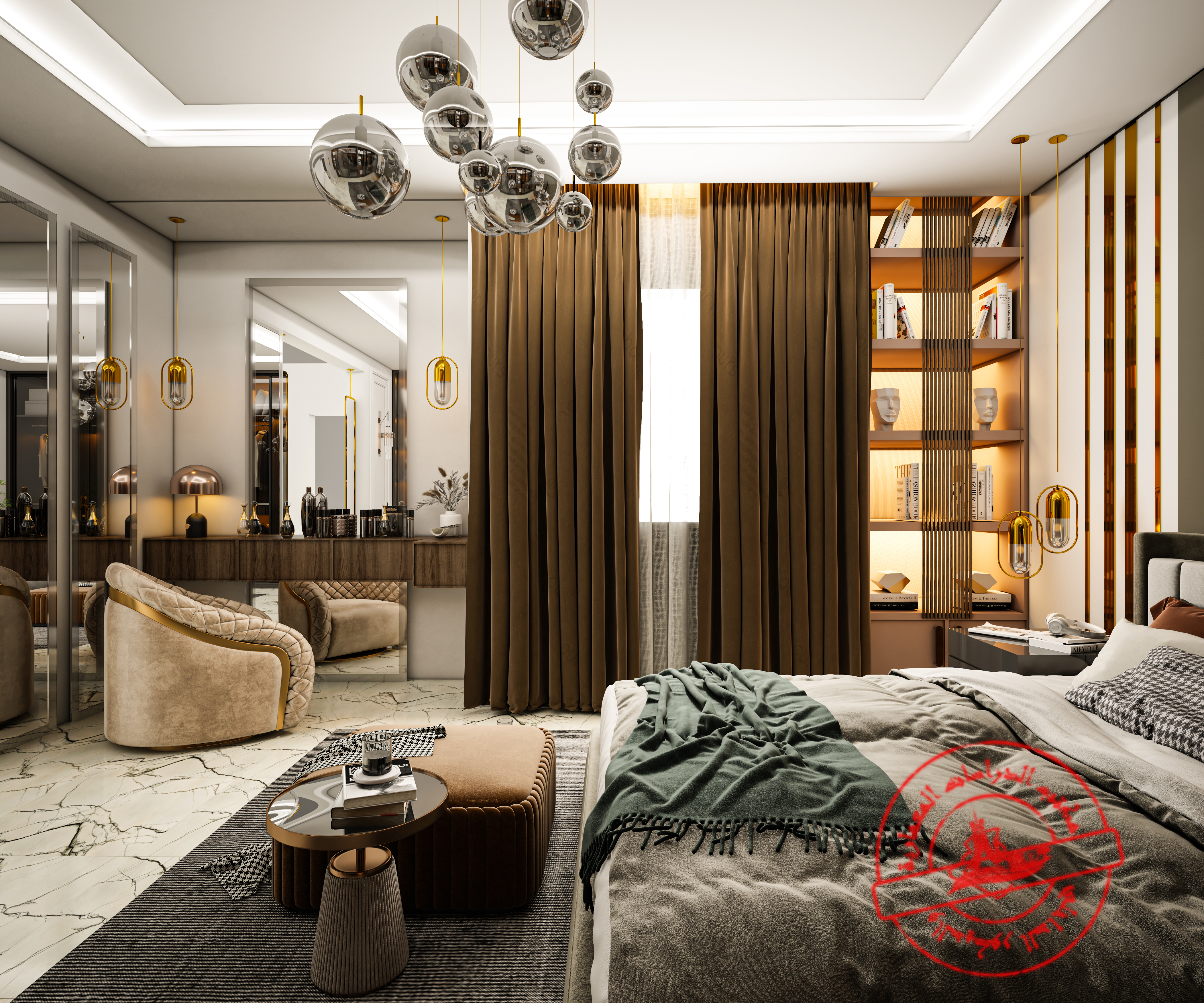 Luxury Interior Bedroom in Dubai-0