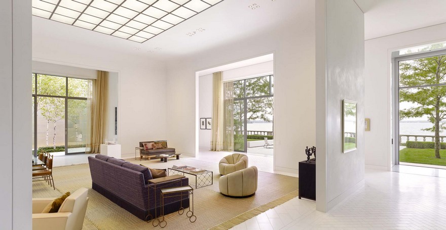 纽约湖畔现代别墅，艺术与自然完美融合-19